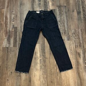 Pilcro Dark Blue Ankle Jeans